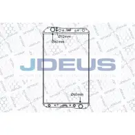 Радиатор охлаждения двигателя JDEUS 2378557 D5HS U M93BAEH 117M04B