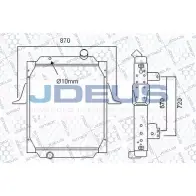 Радиатор охлаждения двигателя JDEUS N OGZ1U 2378561 2MQGKRK 123M14