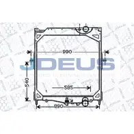 Радиатор охлаждения двигателя JDEUS 2378570 131M11 WTL2ZH7 J4CMU JH