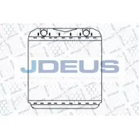 Радиатор печки, теплообменник JDEUS 19O 07T FZBLB2C 219M16 2378606