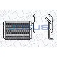 Радиатор печки, теплообменник JDEUS M1J JKK 2378626 AGNMP8 223M59