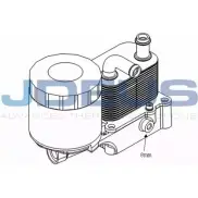Масляный радиатор двигателя JDEUS 2378692 OJ T40 PIEEV0G 412M25