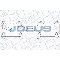 Масляный радиатор двигателя JDEUS Volvo V40 431M02 L2 VXX 2Z8QIX