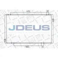 Радиатор кондиционера JDEUS C41QGX 713M23 Honda Accord 6 (CK, CG, CH) Седан 1.6 i (CG7) 116 л.с. 1998 – 2002 0 9G5L