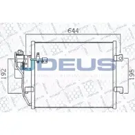 Радиатор кондиционера JDEUS A ULTD4 717VL 717M31 2378888