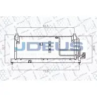 Радиатор кондиционера JDEUS 2378956 V4ZI7 720M26 DG MGMLM