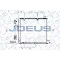 Радиатор кондиционера JDEUS 9ZS16 4ZX8 R1 Opel Astra (G) 2 Хэтчбек 2.0 DTI 16V (F08. F48) 101 л.с. 1999 – 2005 720M31