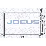 Радиатор кондиционера JDEUS 8NU06 ZS H40POP 2378973 720M69