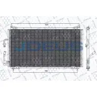 Радиатор кондиционера JDEUS 721M22 2378983 G5FX4H 4 K1DK