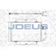 Радиатор кондиционера JDEUS 7HD7 JW J7P4SK Peugeot 508 1 (8D) Седан 2.0 HDi 163 л.с. 2010 – 2025 721M52