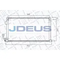 Радиатор кондиционера JDEUS 721V29 4B WFDZ Peugeot 106 2 (1A) Хэтчбек 1.0 i 45 л.с. 1996 – 1999 1VGKAH