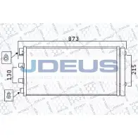 Радиатор кондиционера JDEUS 723M33 W 0D71T4 GT3GLO 2379008