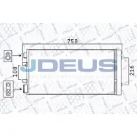 Радиатор кондиционера JDEUS U8DG5 KG Renault Megane (DZ) 3 Купе 2.0 dCi 163 л.с. 2012 – 2025 UDLTX1G 723M90