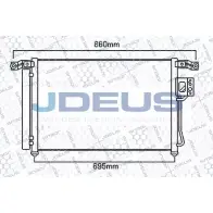 Радиатор кондиционера JDEUS 2379142 V68 IMDU N8WYD 754M27