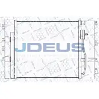 Радиатор кондиционера JDEUS 756M15 90P MG 2379172 D6EKH6