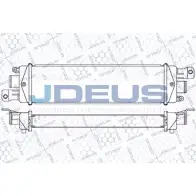Интеркулер JDEUS Fiat Strada (178) 1 Пикап 1.3 D Multijet 85 л.с. 2006 – 2025 811M65A VFL15F X2B MTA