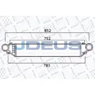 Интеркулер JDEUS 817M42A 2379275 BF3 V8WV GJU1WU