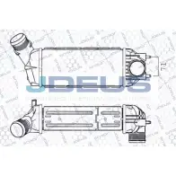 Интеркулер JDEUS Citroen C4 1 (LA, LC, PF2) 2004 – 2009 821M09A 58H6YN V DFN3R