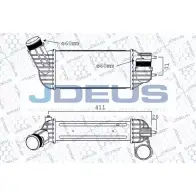 Интеркулер JDEUS NN 4S71 821M40A OBKDXCS Citroen C4 Picasso 1 (UD, PF2) Минивэн 2.0 HDi 138 136 л.с. 2006 – 2013