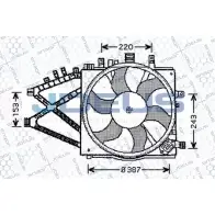 Вентилятор радиатора двигателя JDEUS 2379467 2V IOW 9PK74 EV200720