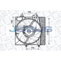 Вентилятор радиатора двигателя JDEUS GH49X 2379485 7M PMO EV210430