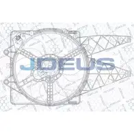 Вентилятор радиатора двигателя JDEUS Fiat Bravo (198) 2 2007 – 2014 58KFHN EV882415 0 GP0Q8