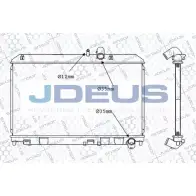 Радиатор охлаждения двигателя JDEUS 2379627 9NC436 M-0160000 48QA S