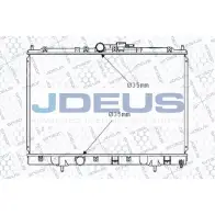 Радиатор охлаждения двигателя JDEUS M-0180000 2379631 2RY7Y VCARWF V