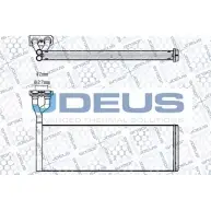 Радиатор печки, теплообменник JDEUS 04VHJ BKW G6U M-241004A 2379701