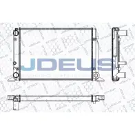 Радиатор охлаждения двигателя JDEUS IM8QL 2379806 RA0010061 J T8T7F7