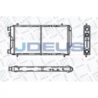 Радиатор охлаждения двигателя JDEUS 2379840 4P I13 RA0020060 5RZ315X