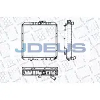 Радиатор охлаждения двигателя JDEUS RA0020090 C9P35Y DQSUDF E 2379841