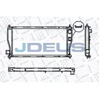 Радиатор охлаждения двигателя JDEUS 2379849 RA0020190 3 V8HIFP 6M9LTUV