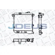 Радиатор охлаждения двигателя JDEUS Z9ISF2D K DKCGV 2379860 RA0030000
