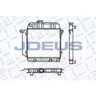 Радиатор охлаждения двигателя JDEUS 2379863 N EVE7F RA0050020 5FBGWWV