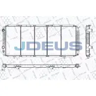 Радиатор охлаждения двигателя JDEUS 5VKVV9 LF7I QC6 Fiat Ducato (230) 1 Автобус 2.5 D Combinato 84 л.с. 1994 – 2002 RA0070040