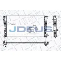 Радиатор охлаждения двигателя JDEUS 0DJ KP RA0070210 2379950 ZPX75