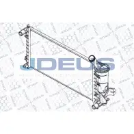 Радиатор охлаждения двигателя JDEUS EXMO LD Fiat Punto (188) 2 Фургон 1.9 JTD 86 л.с. 2000 – 2009 RA0110970 HLMBNL