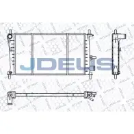 Радиатор охлаждения двигателя JDEUS Ford Fiesta 4 (DX, JA, JB) Хэтчбек 1.2 5 i 16V 75 л.с. 1995 – 2002 W 9NA02 V3NRS RA0120940
