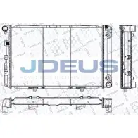 Радиатор охлаждения двигателя JDEUS GAE8U5 2380188 STL 5J RA0170170