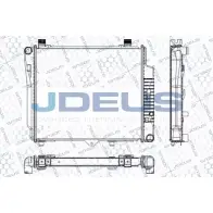 Радиатор охлаждения двигателя JDEUS 6MU5J M 3NRIN RA0170380 2380205