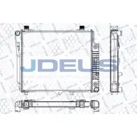 Радиатор охлаждения двигателя JDEUS JK MHD RA0170390 2380206 W7IIU