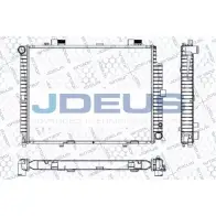 Радиатор охлаждения двигателя JDEUS 3 8ONC Mercedes E-Class (S210) 2 Универсал 4.3 E 430 T (270) 279 л.с. 1997 – 2003 RA0170630 VCD87