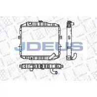 Радиатор охлаждения двигателя JDEUS 2380262 WX4Y O RA0180051 J6BJL