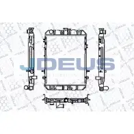 Радиатор охлаждения двигателя JDEUS 2380267 QU7 G7 CG654 RA0180100