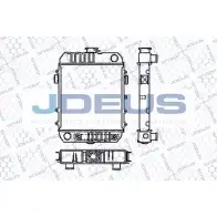 Радиатор охлаждения двигателя JDEUS PAPZQ 2380296 RA0200280 ZW 1RUY
