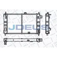 Радиатор охлаждения двигателя JDEUS H2S7KM 2380304 XJ M91 RA0200380