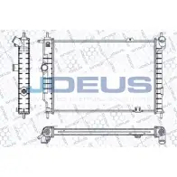 Радиатор охлаждения двигателя JDEUS X61XHN RA0200440 Q7 JOR Opel Astra (F) 1 Универсал 1.7 TD (F08. C05) 68 л.с. 1994 – 1998