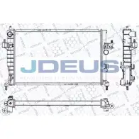 Радиатор охлаждения двигателя JDEUS CG SNM Opel Corsa (C) 3 Хэтчбек 1.7 CDTI (F08. F68) 100 л.с. 2003 – 2009 RA0200720 BNXPSC