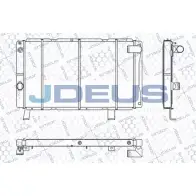 Радиатор охлаждения двигателя JDEUS OHQ B0D 2380399 KL6E2W RA0210230